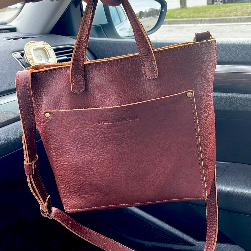 Portland Leather Company Mini Crossbody Tote